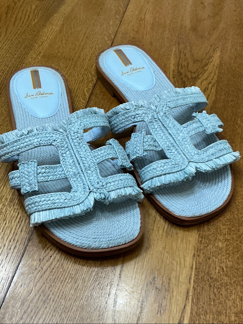 Woman’s Sam Edelman baby blue slides. Size 10. Sooo cute! Barely worn!